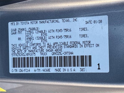 2020 Toyota Tacoma SR5