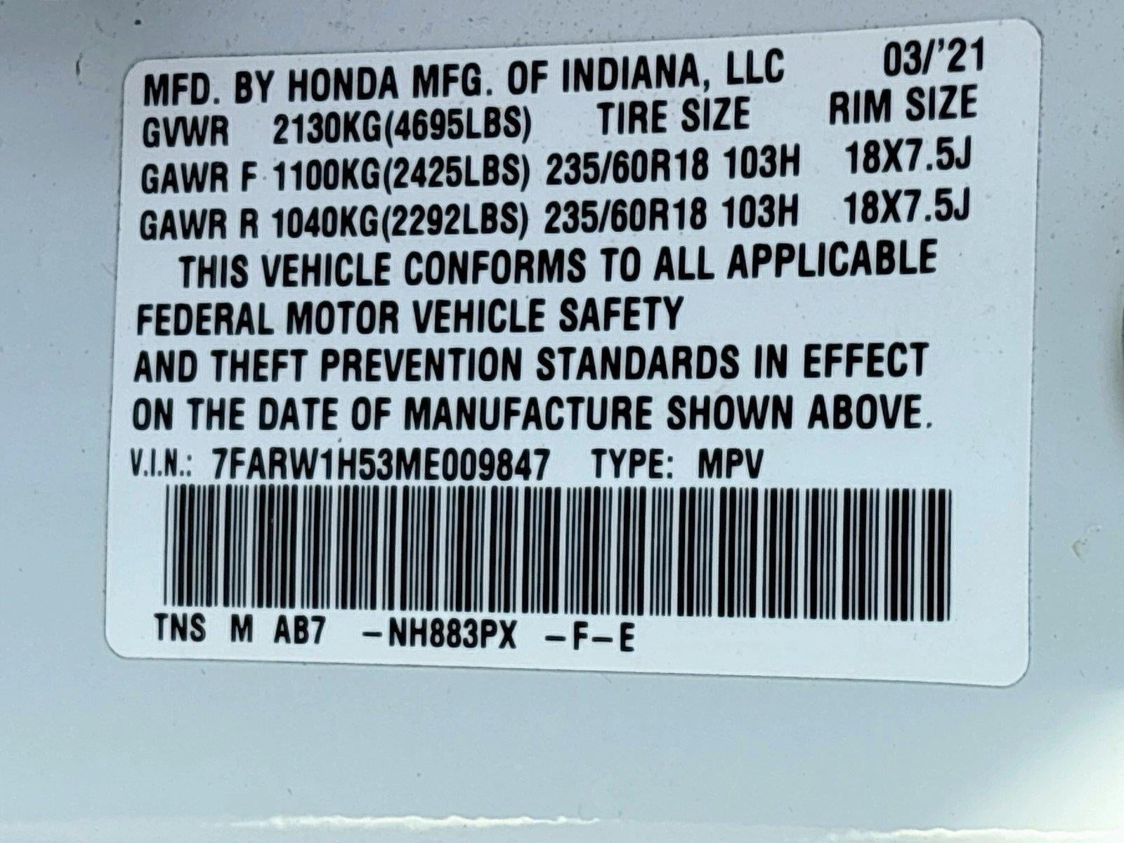 2021 Honda Cr-V EX