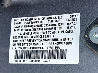 2017 Honda CR-V EX-L
