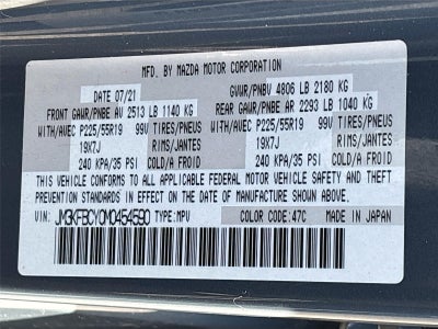 2021 Mazda Mazda CX-5 Carbon Edition Turbo