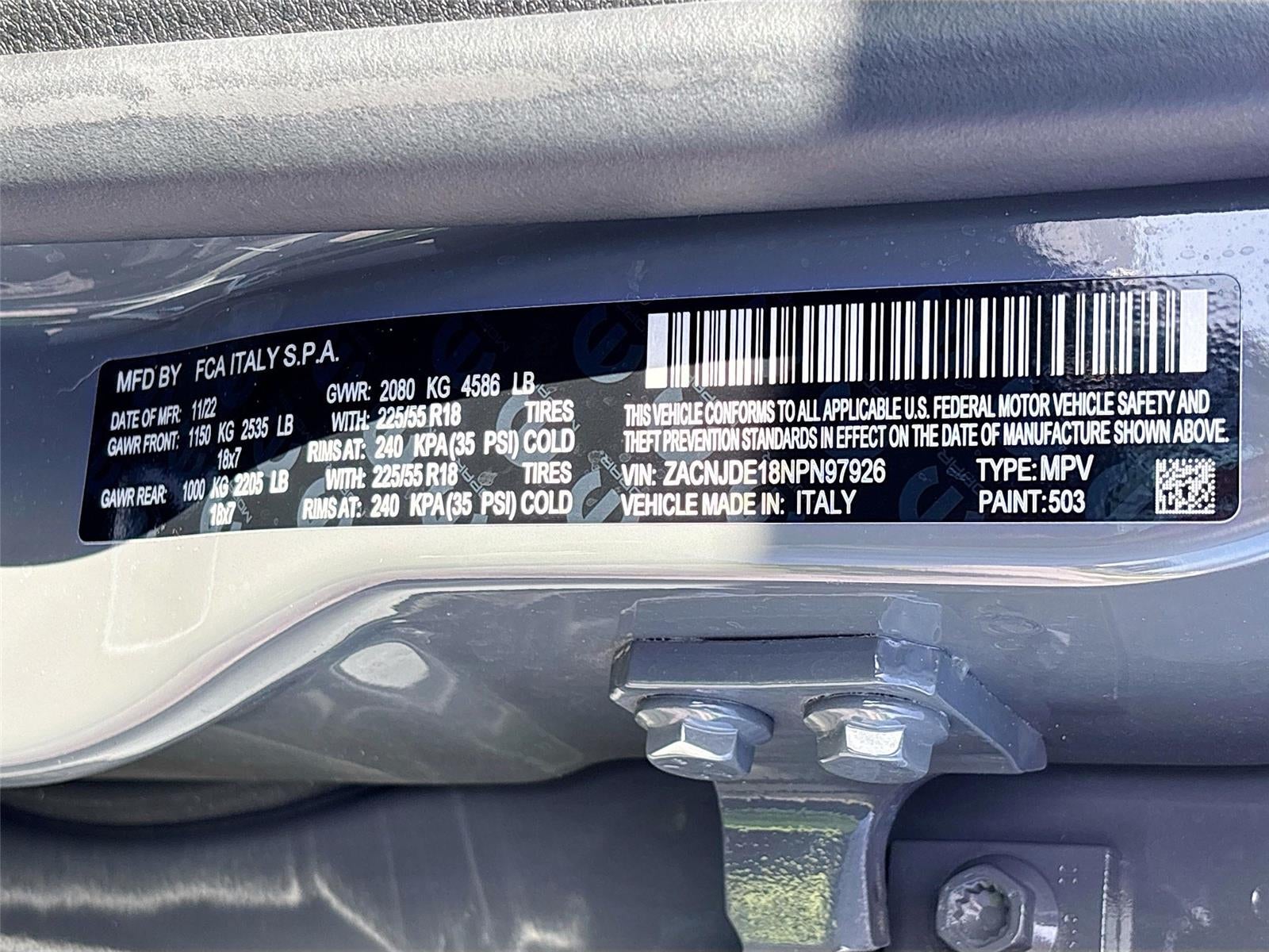 2022 Jeep Renegade Altitude