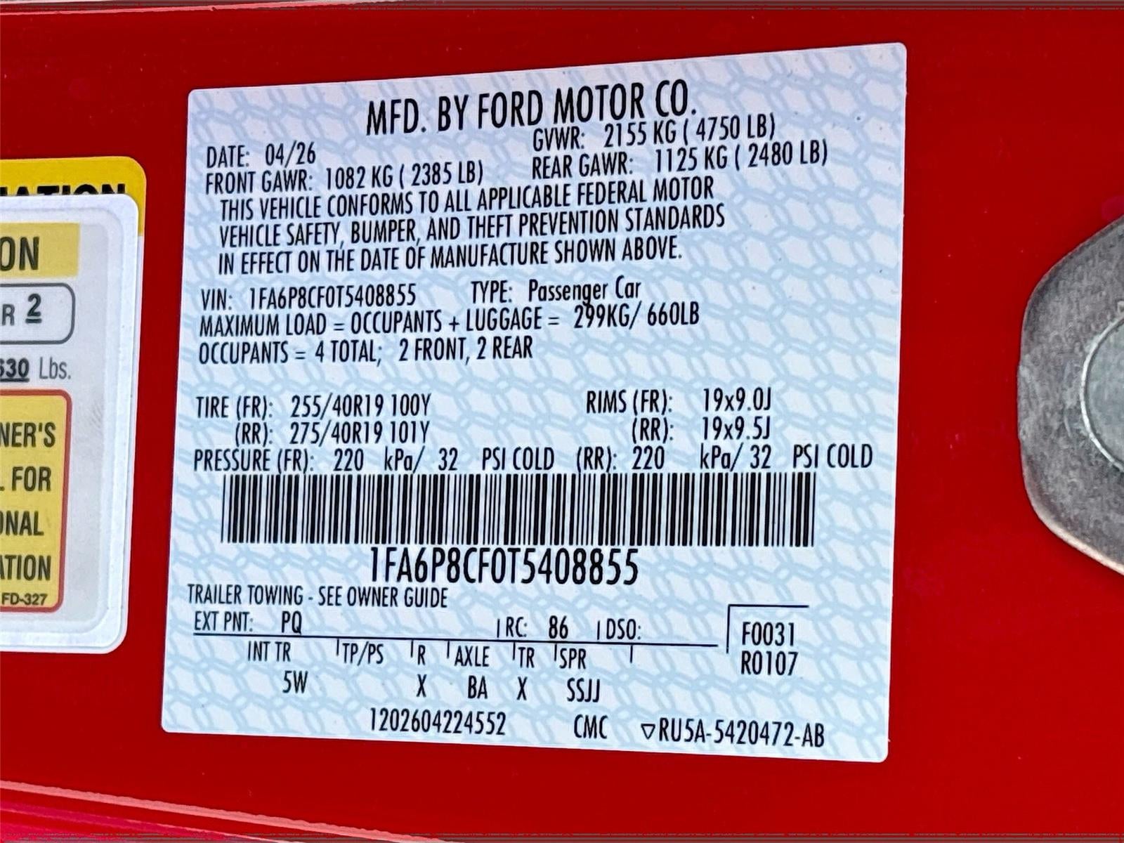 2026 Ford Mustang GT Premium RTR Spec 2