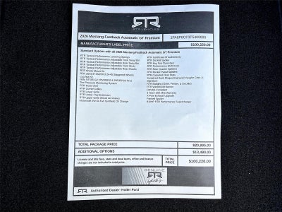 2026 Ford Mustang GT Premium RTR Spec 3