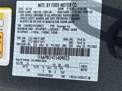2026 Ford Mustang GT Premium RTR Spec 2