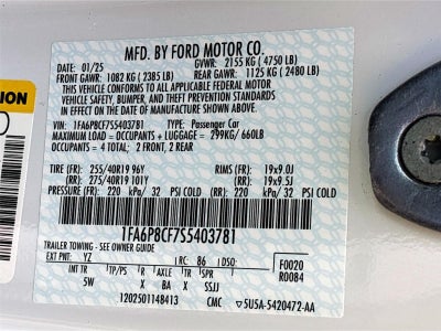 2025 Ford Mustang GT Premium RTR Spec 2