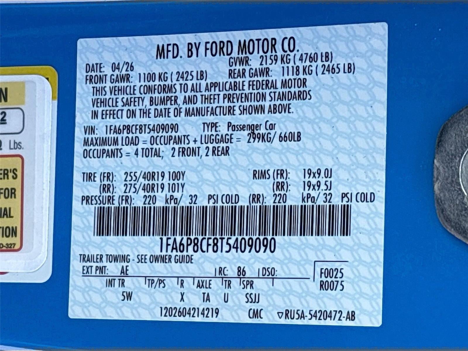 2026 Ford Mustang GT Premium RTR Spec 3