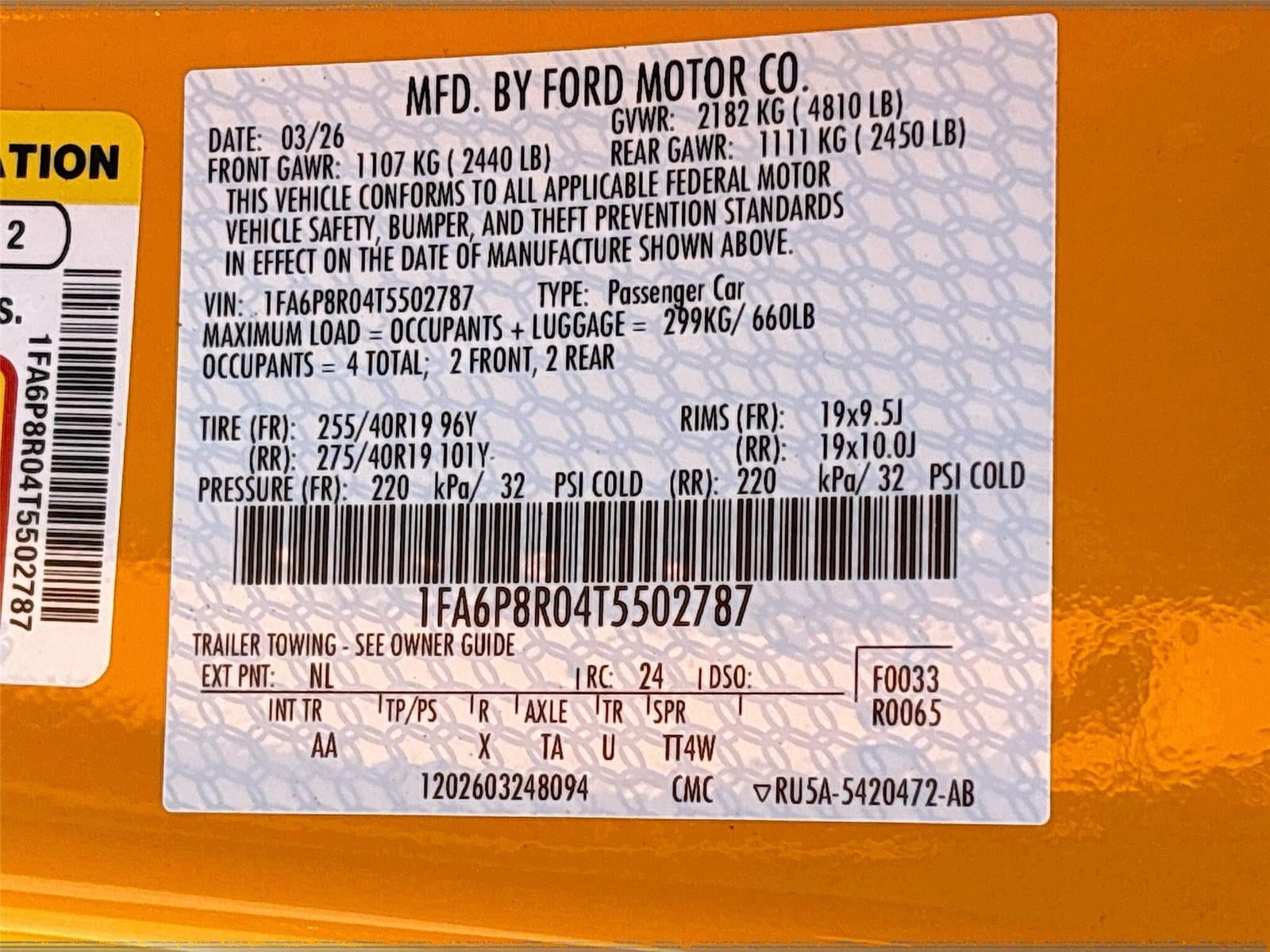 2026 Ford Mustang Dark Horse