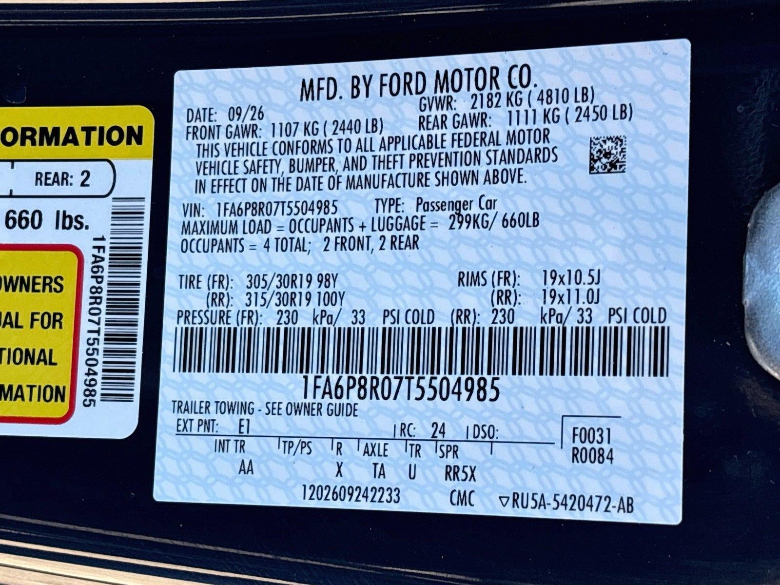 2026 Ford Mustang Dark Horse