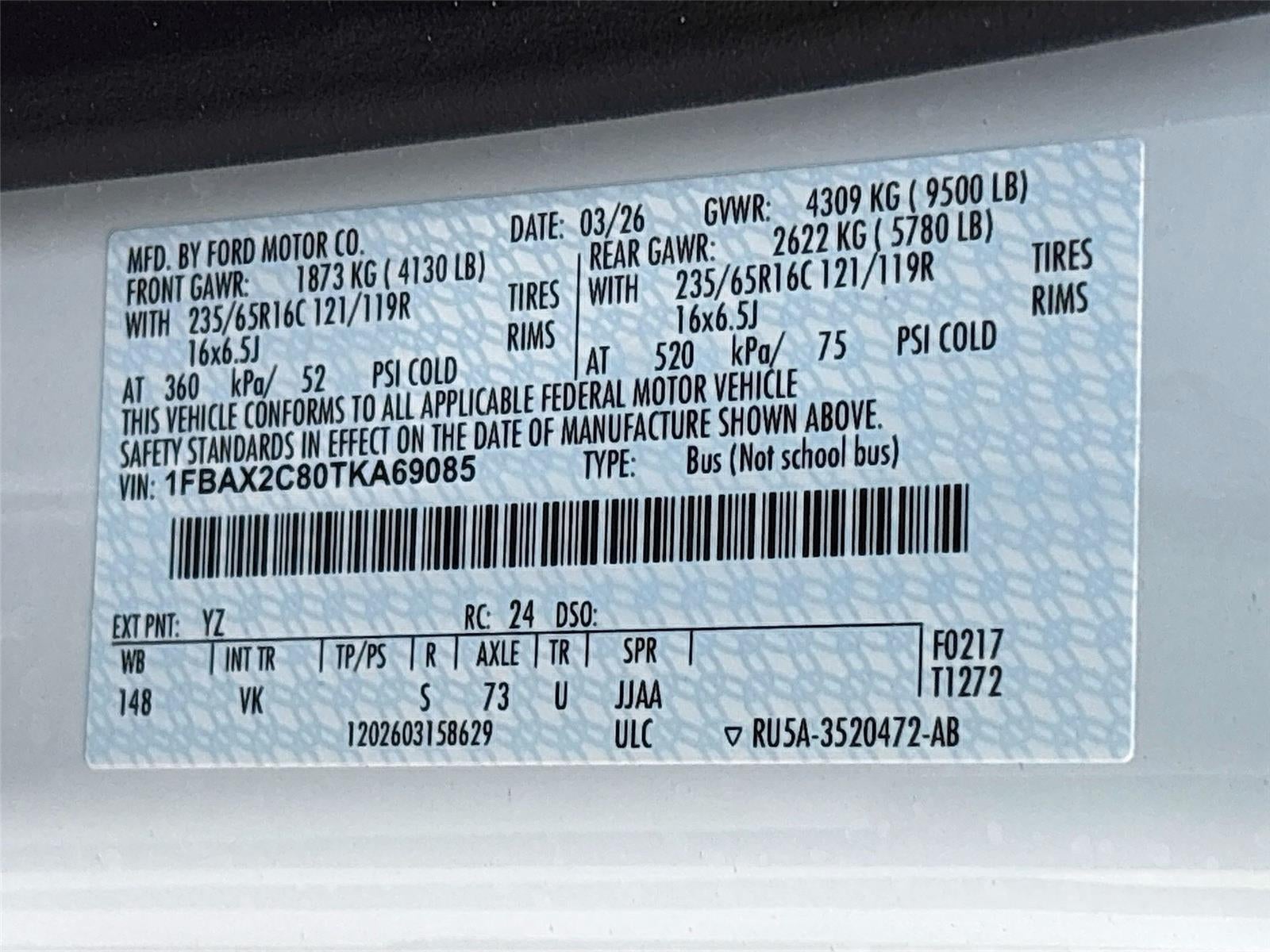 2026 Ford Transit Passenger Wagon XL