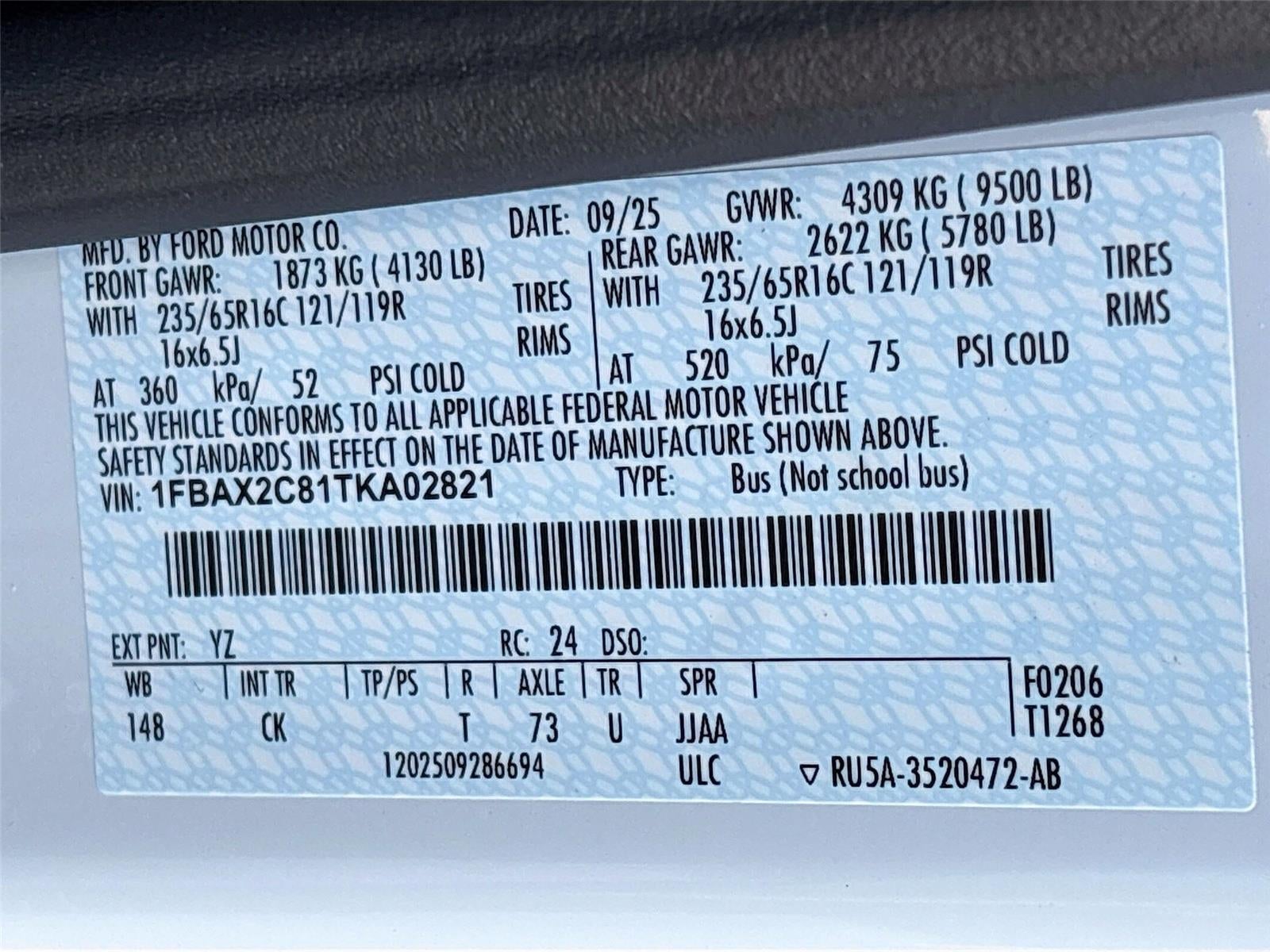 2026 Ford Transit Passenger Wagon XLT