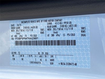 2026 Ford Transit Cutaway LR CUTAWAY RWD