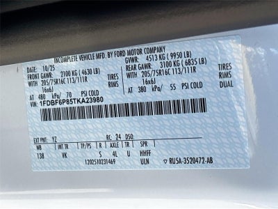 2026 Ford Transit Cutaway LR CUTAWAY RWD