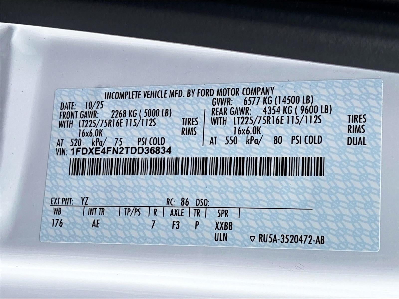 2026 Ford E-Series Cutaway E-450 DRW 158" WB