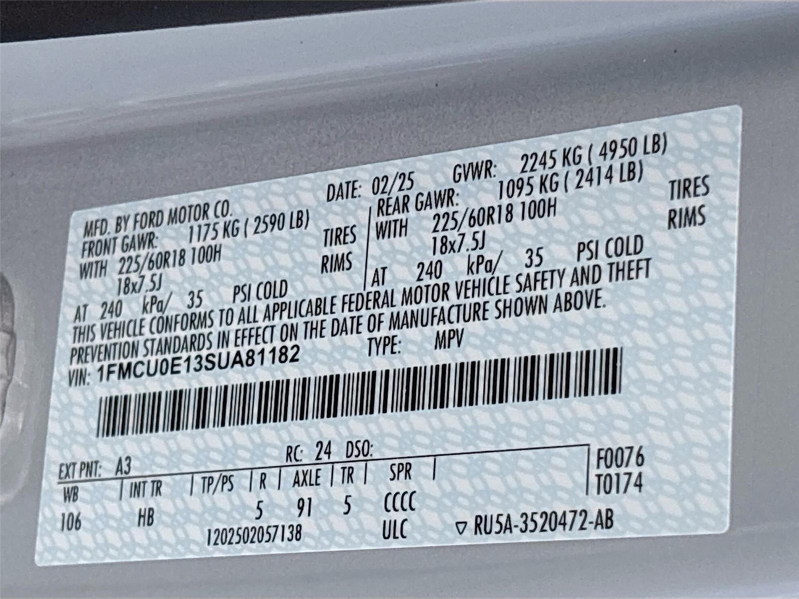 2025 Ford Escape Plug-In Hybrid Base