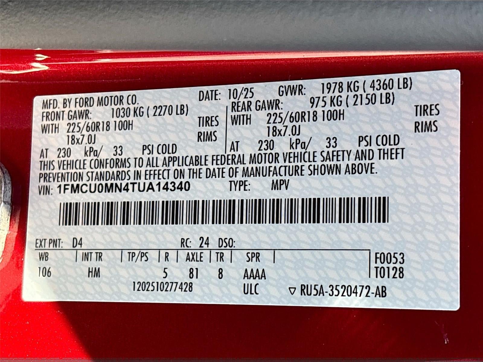 2026 Ford Escape ST-Line