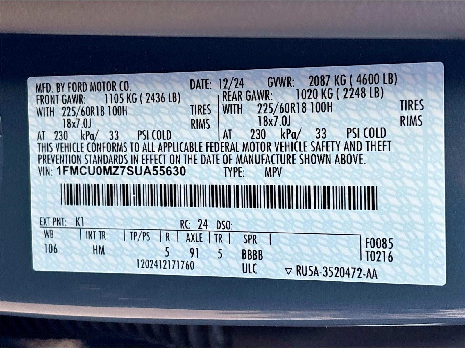 2025 Ford Escape ST-Line