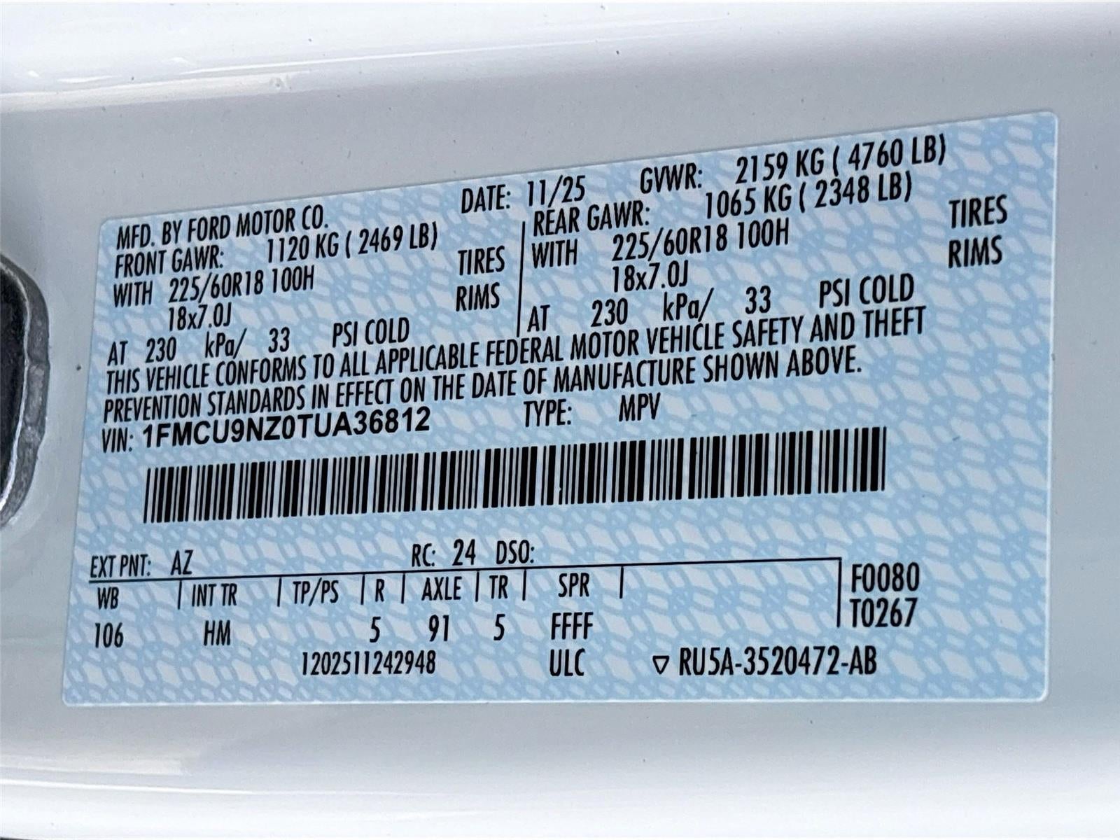 2026 Ford Escape ST-Line Select