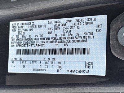 2026 Ford Bronco Big Bend Matte Black