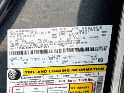 2027 FORD TRUCK EXPEDITION PLATINUM 4X4