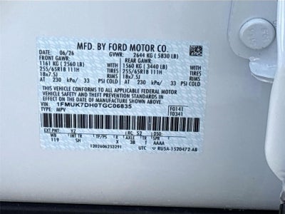 2026 Ford Explorer Active w/200A Pkg