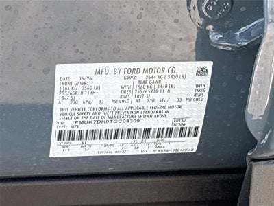 2026 Ford Explorer Active w/200A Pkg