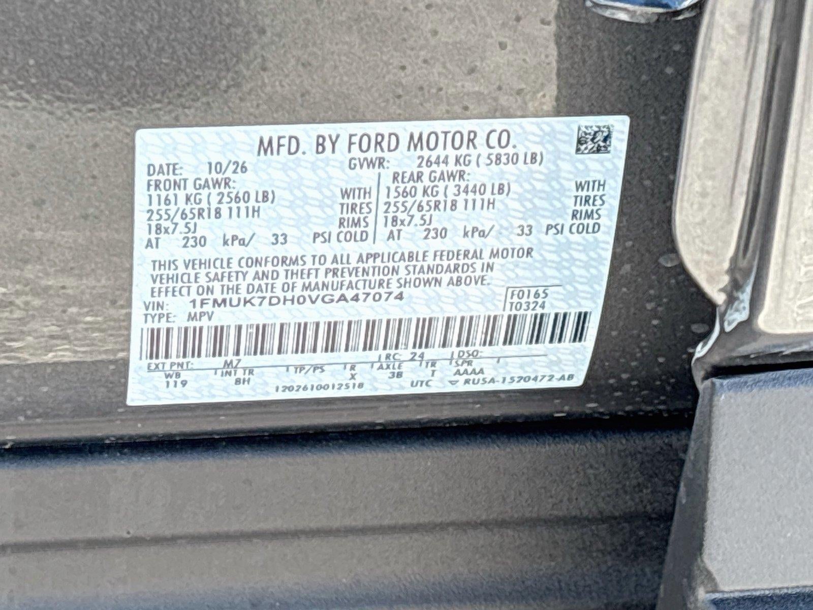 2027 Ford Explorer Active w/200A Pkg