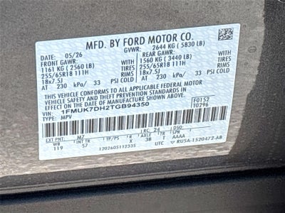 2026 Ford Explorer Active w/200A Pkg