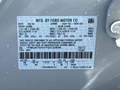 2026 Ford Explorer Active w/200A Pkg