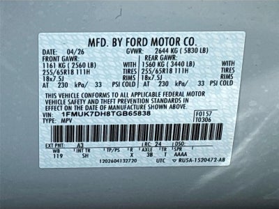2026 Ford Explorer Active w/200A Pkg