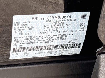 2026 Ford Explorer Active w/200A Pkg