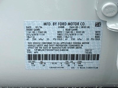 2026 Ford Explorer Active w/200A Pkg