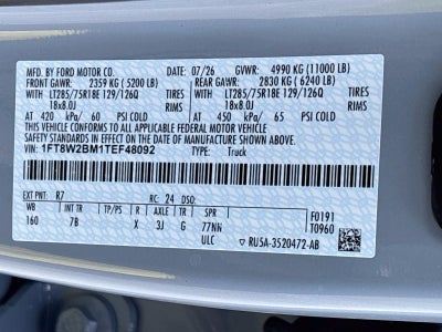 2026 Ford Super Duty F-250 Srw Platinum