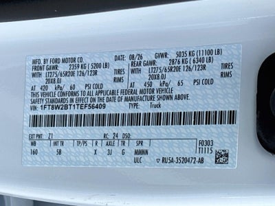 2026 Ford Super Duty F-250 Srw LARIAT