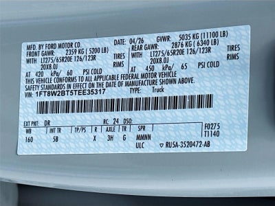 2026 Ford Super Duty F-250 SRW LARIAT