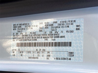 2026 Ford Transit Cargo Van T-250 148" Med Rf 9150 GVWR RWD