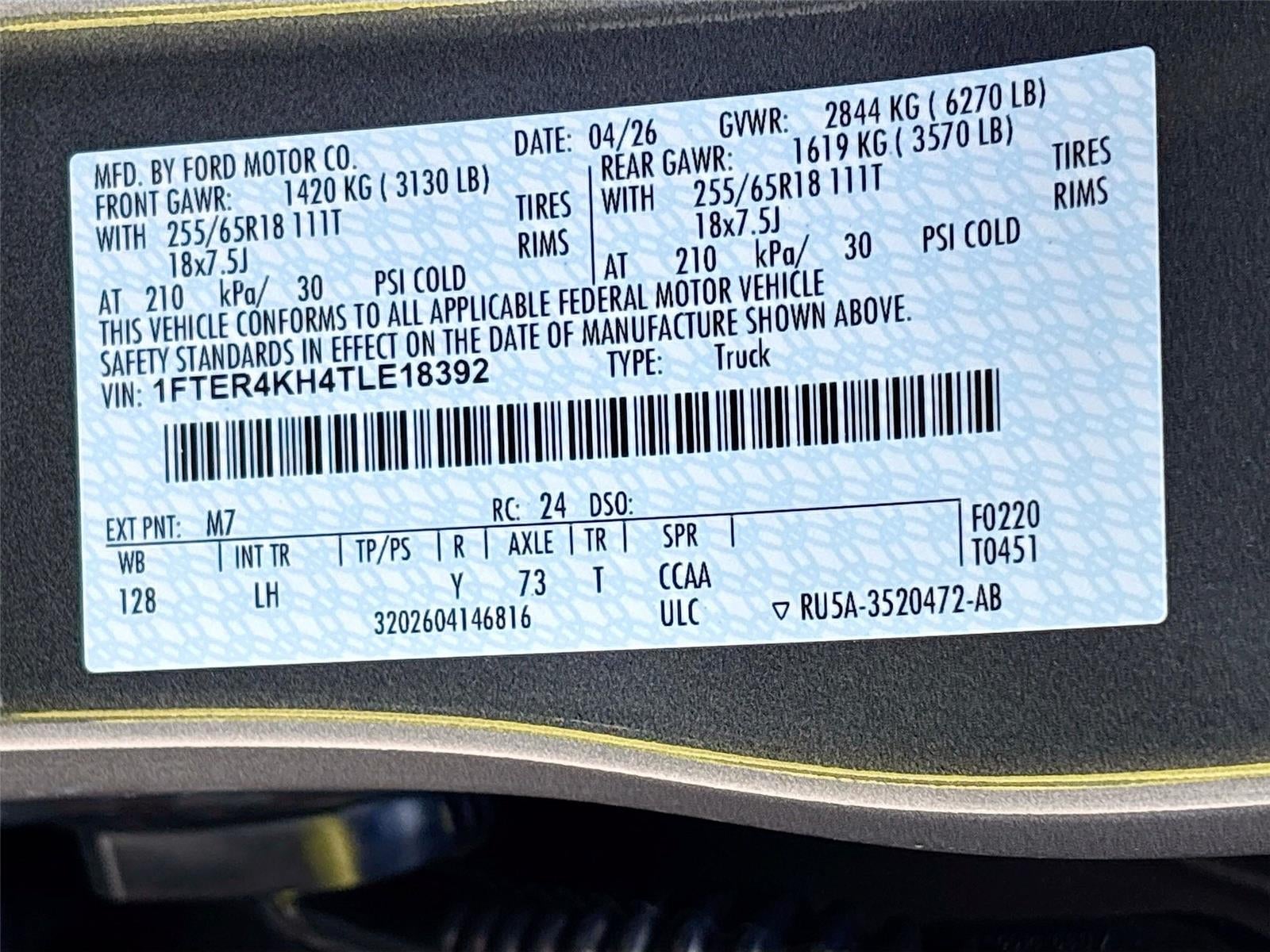 2026 Ford Ranger LARIAT