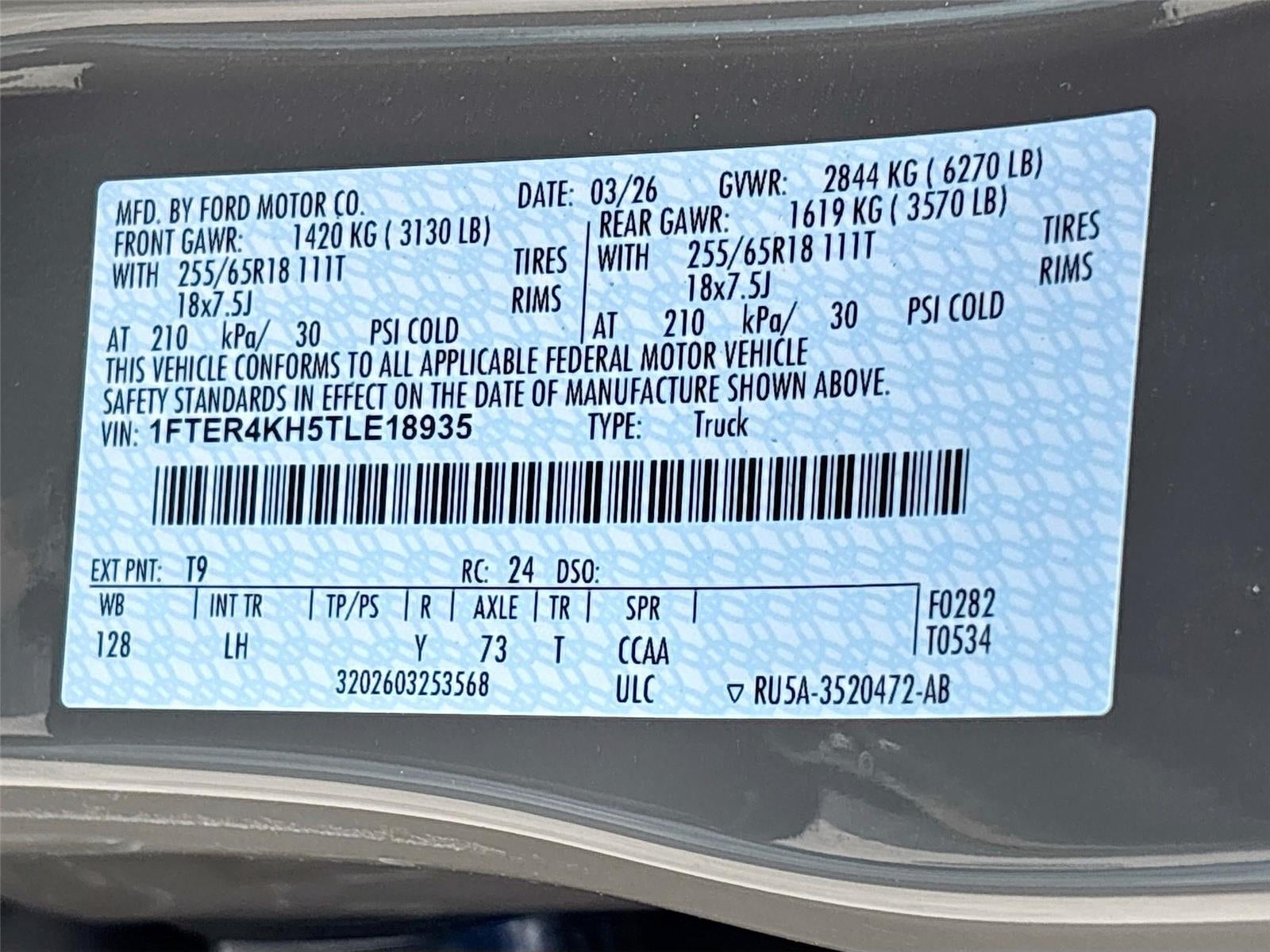 2026 Ford Ranger LARIAT