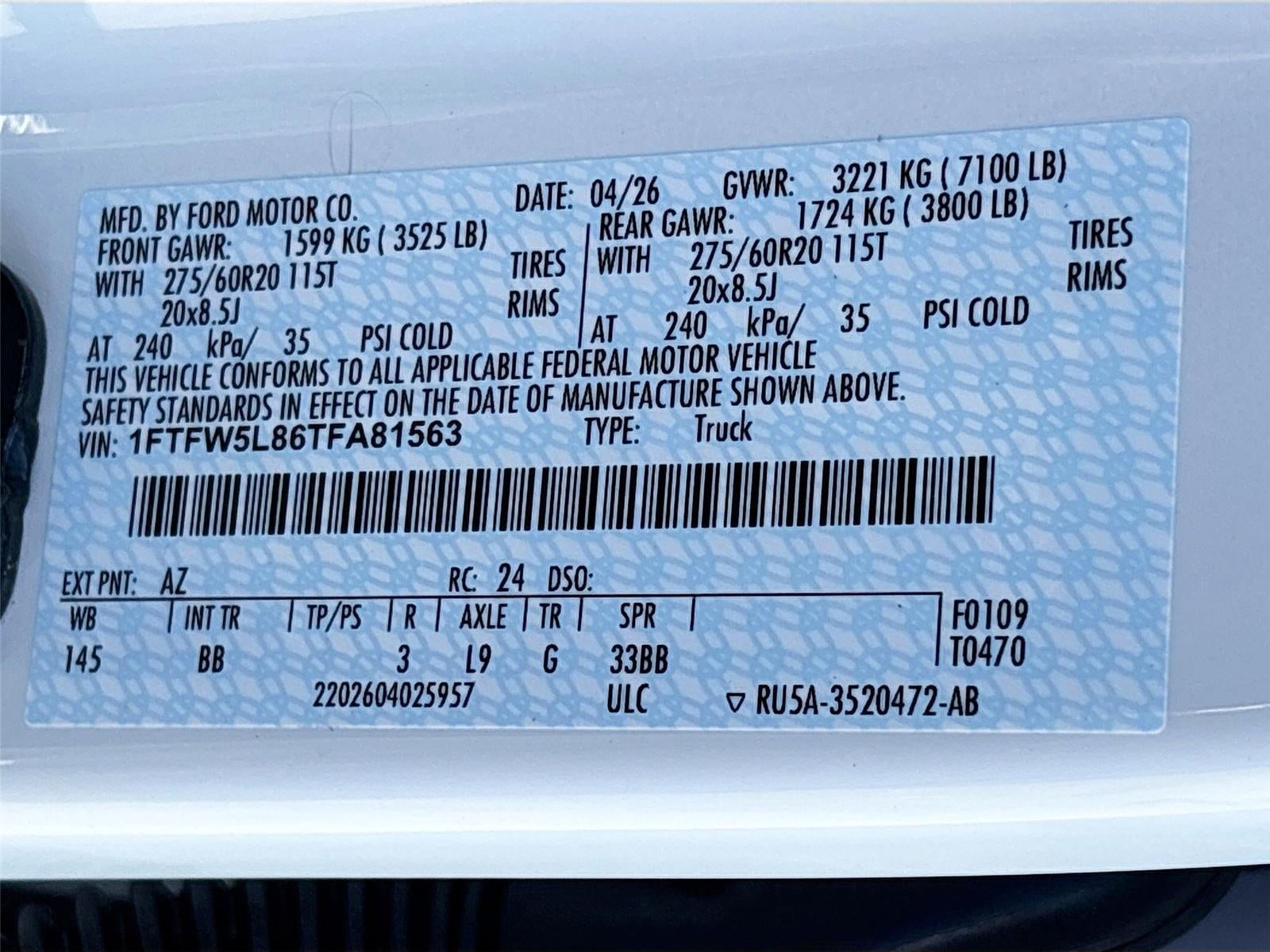 2026 Ford F-150 LARIAT