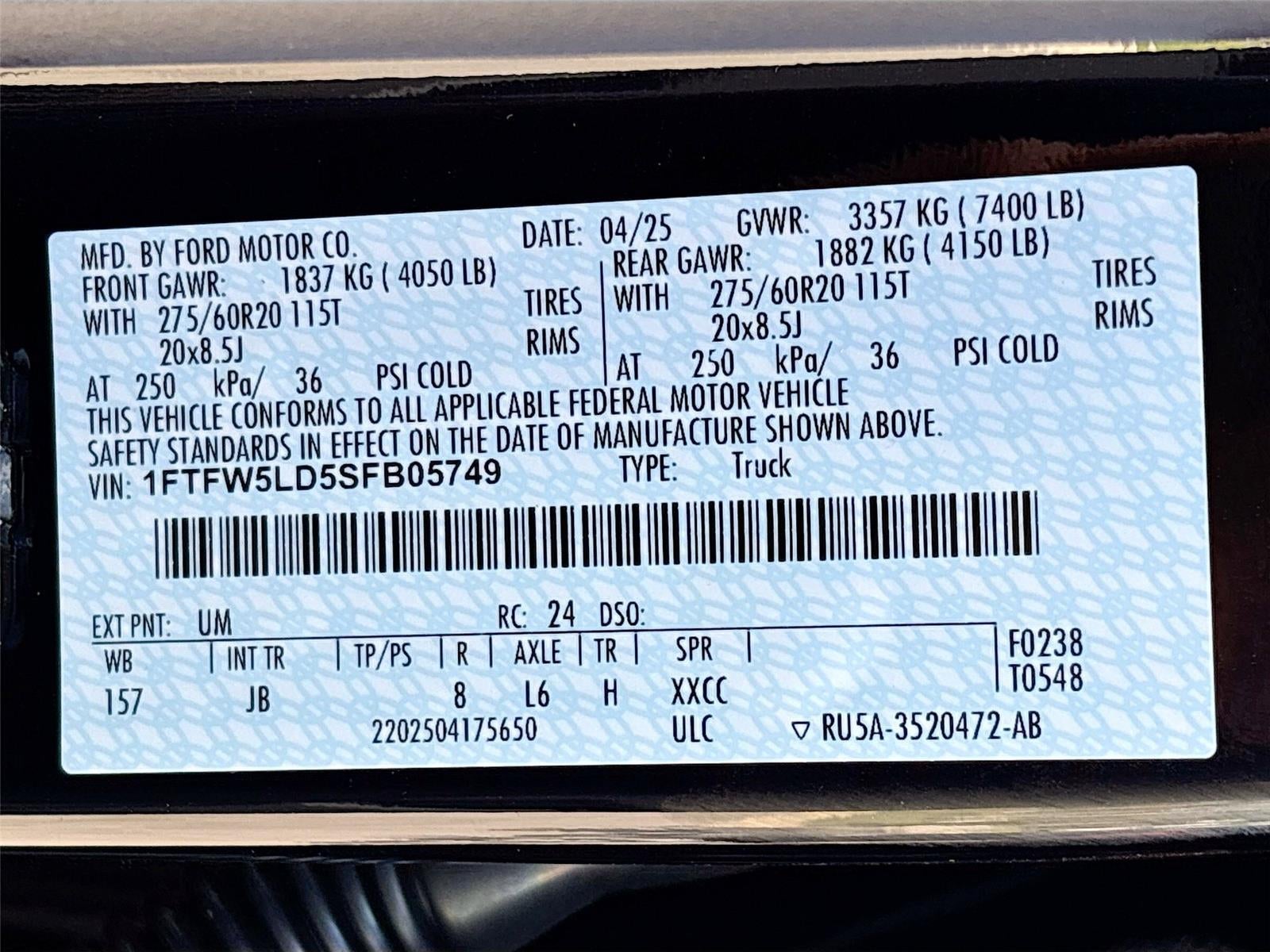 2025 Ford F-150 LARIAT