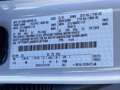 2025 Ford F-150 Platinum