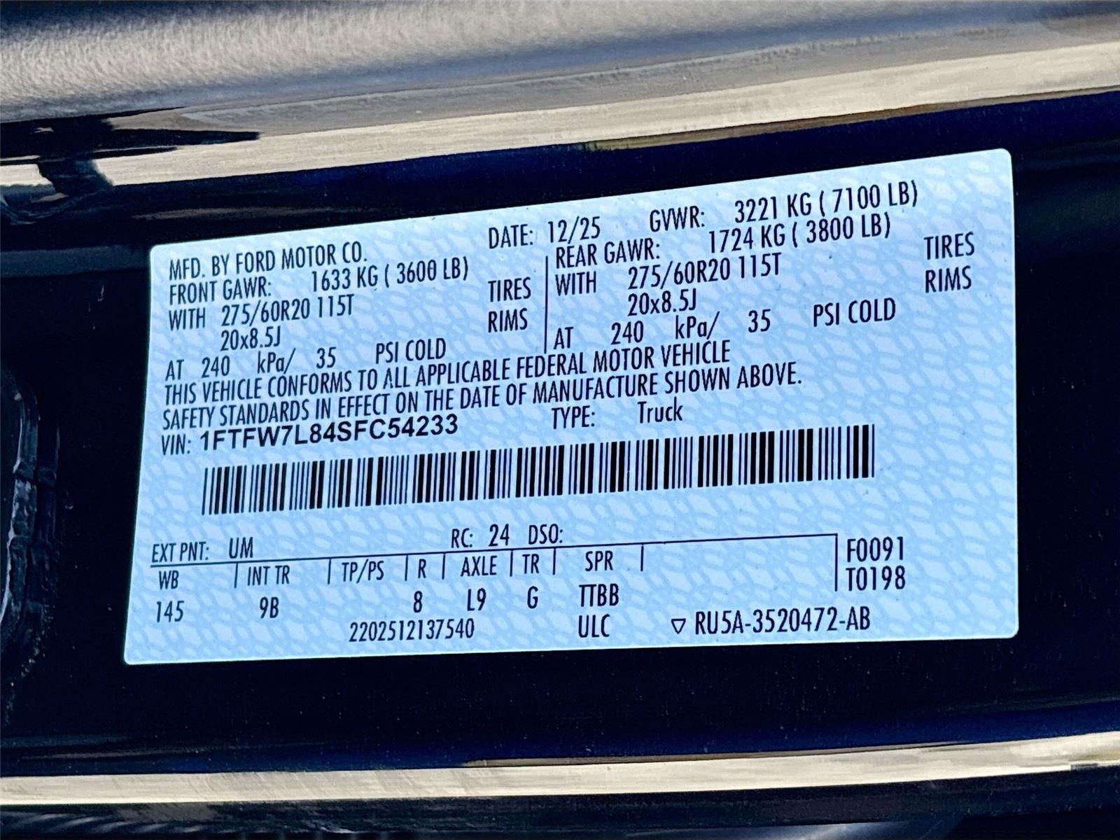 2025 Ford F-150 Platinum