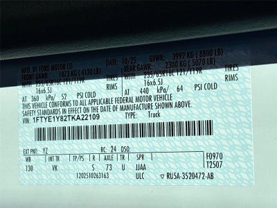 2026 Ford Transit Cargo Van T-150 130" Low Rf 8800 GVWR RWD