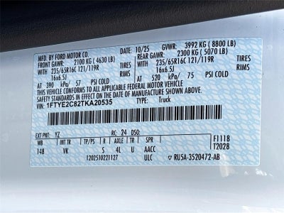 2026 Ford Transit Cargo Van T-150 148" Med Rf 8800 GVWR AWD