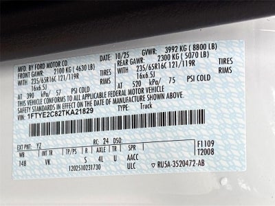 2026 Ford Transit Cargo Van T-150 148" Med Rf 8800 GVWR AWD