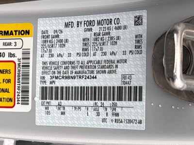 2026 FORD TRUCK BRONCO SPORT BIG BEND 4X4