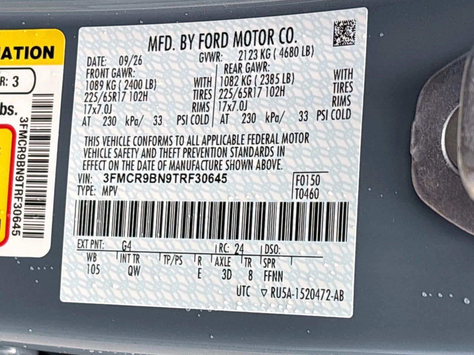 2026 FORD TRUCK BRONCO SPORT BIG BEND 4X4