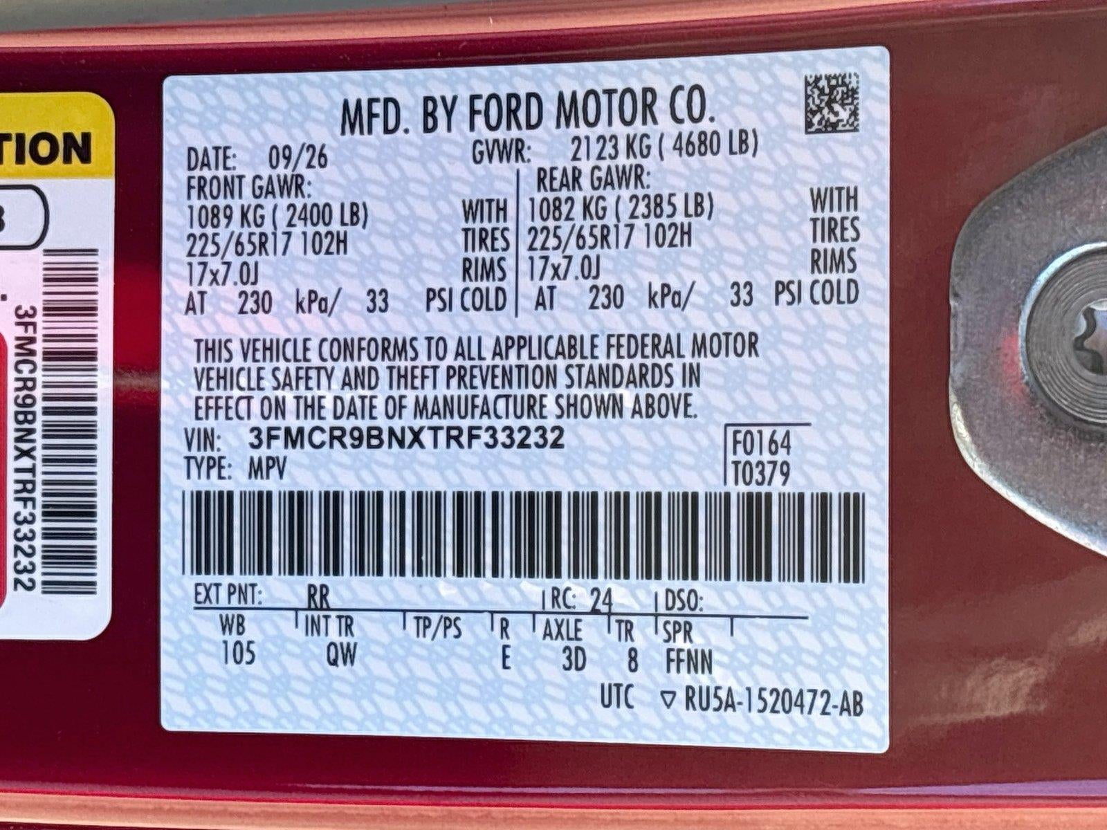 2026 FORD TRUCK BRONCO SPORT BIG BEND 4X4