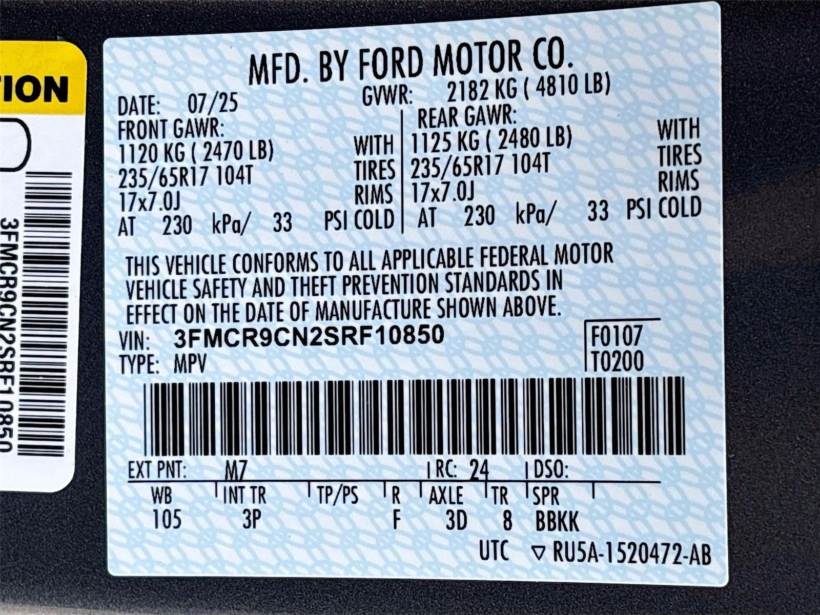 2025 Ford Bronco Sport Outer Banks