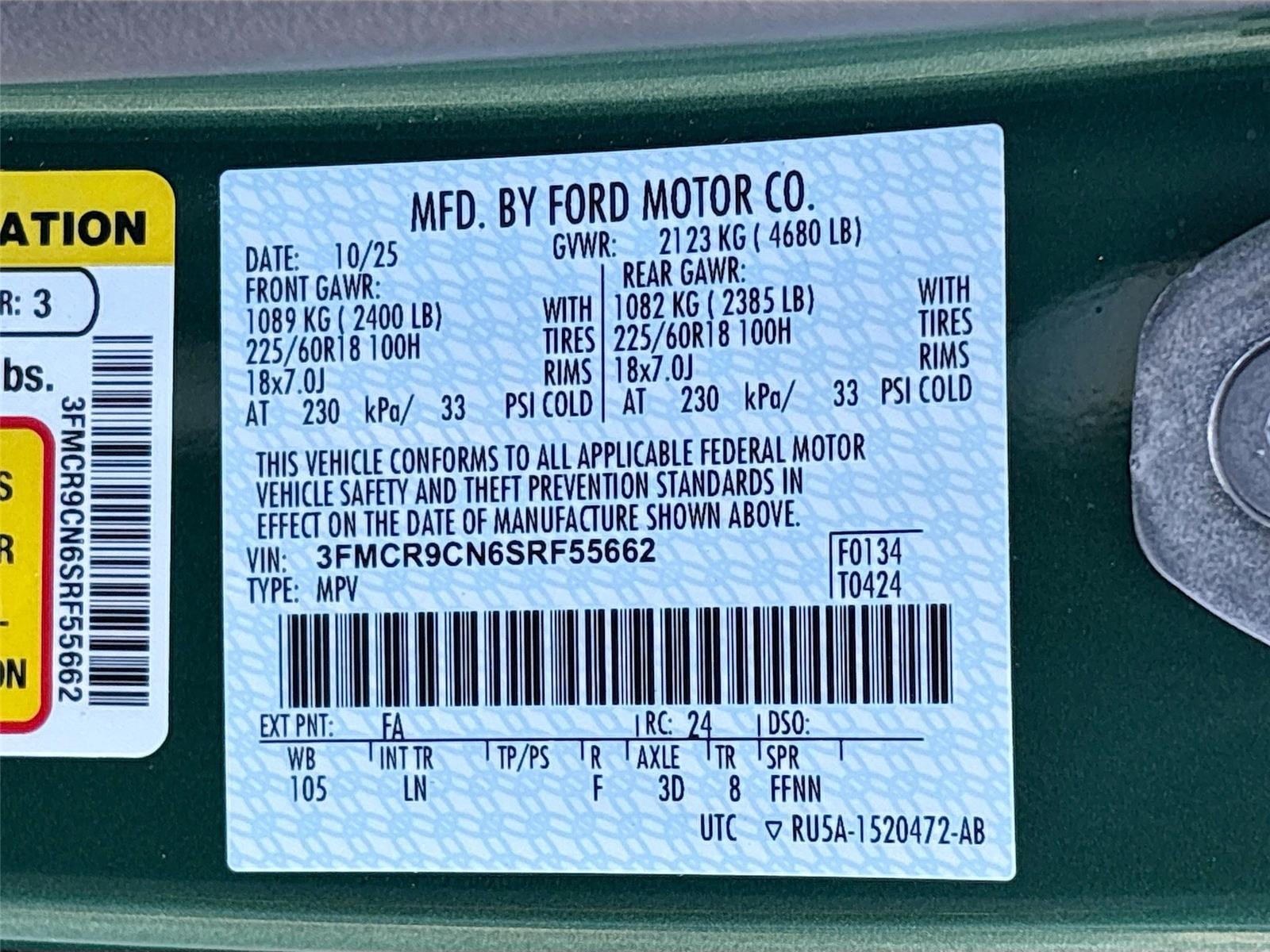 2025 Ford Bronco Sport Outer Banks