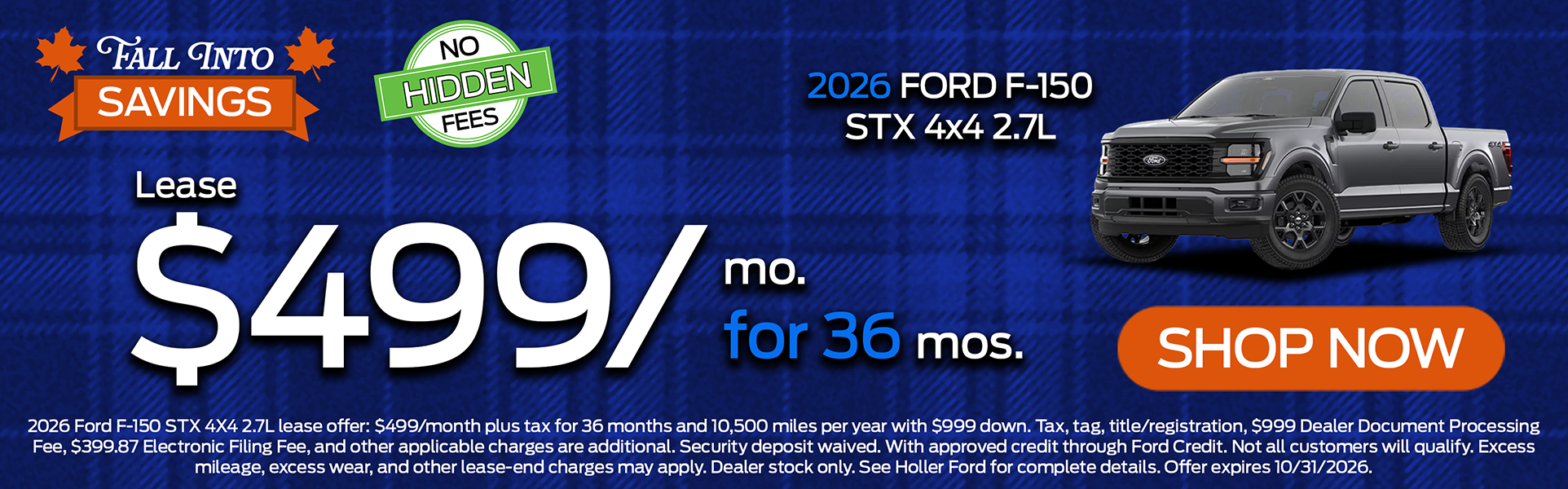 2026 Ford F-150 STX 4x4 2.7L